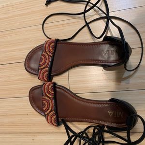 Summer beaded sandals